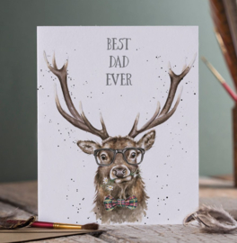 Wrendale Designs 'Best Dad Ever' Card