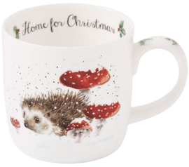 Wrendale Designs 'Home for Christmas' Hedgehog Mug