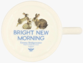 Emma Bridgewater Bright New Morning - Rabbits & Kits 1/2 Pint Mug - Pale Blue