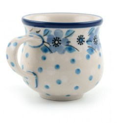 Bunzlau Farmers Mug Espresso 90 ml Blue White Love