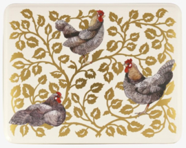 Emma Bridgewater - Three French Hens - Rectangular Tin