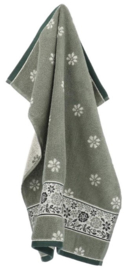 Bunzlau Kitchen Towel Belle Fleur Dark Green