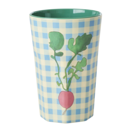 Rice Melamine Cup - Ravishing Radish Print - 400 ml