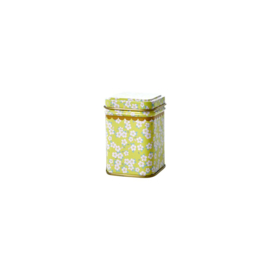 Rice Tin Spice Jars in Assorted Small Flower Prints - set van 6