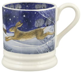 Emma Bridgewater Winter Animals - Midnight Hare - 1/2 Pint Mug