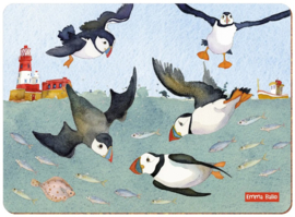 Emma Ball Placemat - Diving Puffins 28,5 x 20,8 cm - per stuk