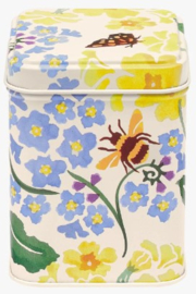 Emma Bridgewater Forget me Not & Primrose Square Tin Caddy