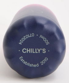 Chilly's Drink Bottle 500 ml Gradient Pink Navy -mat-