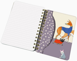 Emma Ball Medium WIRO Notebook with Pockets - Paw Club