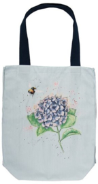 Wrendale Designs 'Hydrangea' Canvas Bag - Hydrangea & Bee