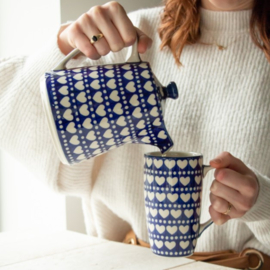 Bunzlau Teapot Straight 1000 ml - Blue Valentine