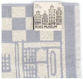Bunzlau Kitchen Towel - Canal Houses Grey