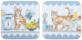 Ulster Weavers Coasters - Pantry Cats - set of 4-