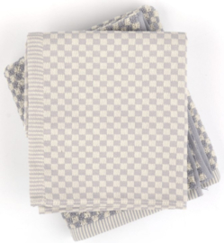 Bunzlau Kitchen Towel Small Check Grey