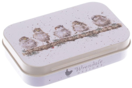 Wrendale Designs 'Chirpy Chaps' mini gift tin