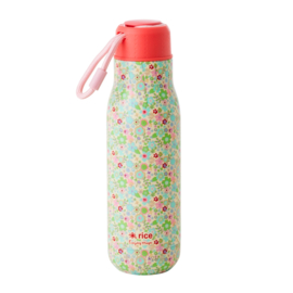 Rice Isolating Drinking Bottle with 'Pastel Fall Floral' print - RVS