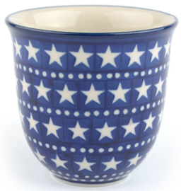 Bunzlau Tulip Mug 330 ml Blue Stars