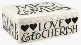 Emma Bridgewater Black Toast Mr & Mrs - Rectangular Tin