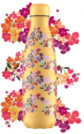 Chilly's Drink Bottle 500 ml Flowers Zigzag Ditsy -mat met reliëf-