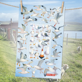 Emma Ball Cotton Tea Towel - Mr Seagull