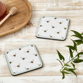 Wrendale Designs Coasters 'Bees' - Set of 6