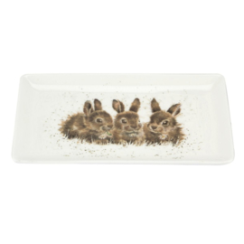 Wrendale Designs 'Rabbit' Rectangular Tray