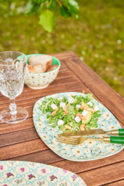 Rice Melamine Rectangular Plate - Summer Bloom Print