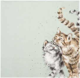 Wrendale Designs Lunch Napkins 'Feline Good' Cat