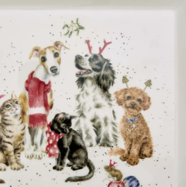 Wrendale Designs 'Office Party' Square Plate