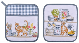 Ulster Weavers Heat Resistant Pot Mat - Pantry Cats - per stuk