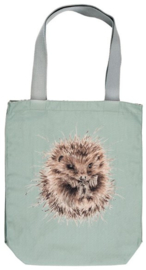 Wrendale Designs 'Awakening' Canvas Bag - hedgehog