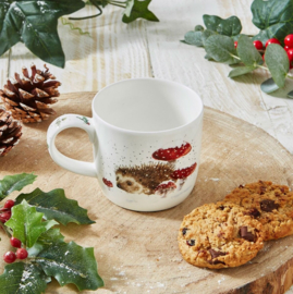 Wrendale Designs 'Home for Christmas' Hedgehog Mug