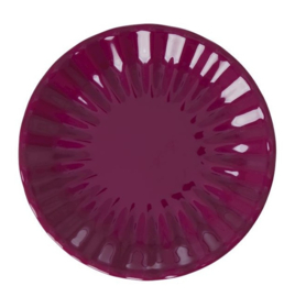 Rice Melamine Cake Plate 'Viva La Vida' Color - Soft Plum