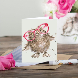 Wrendale Designs 'Spectacular' Owl - miniature card