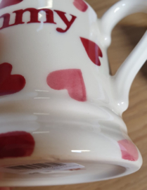 Emma Bridgewater Pink Hearts - Mummy - 1/2 Pint Mug -kleine letters- *b-keuze*