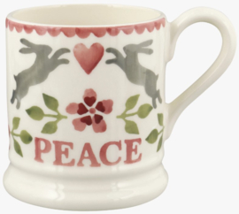 Emma Bridgewater Lovebirds Set Of 2 1/2 Pint Mugs