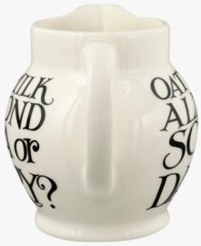 Emma Bridgewater Black Toast Soya Or Dairy 1/2 Pint Jug