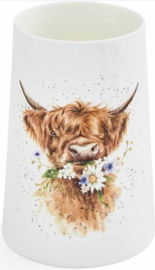 Wrendale Designs 'Daisy Coo' Vase -20 cm hoog-