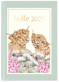 Wrendale Designs Flexi Diary 2025 - stevige flexibele kaft