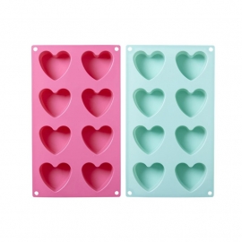 Rice Heart Shaped Silicone Baking Mold in Assorted Colors