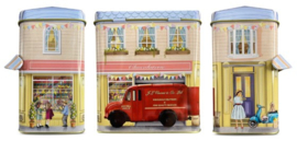Blikje Winkel met Luifel - Chocolaterie - gevuld met Gardiners of Scotland Fudge  250 gr