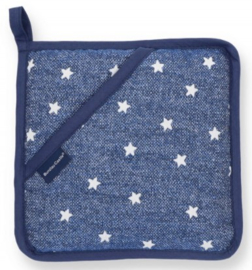 Bunzlau Potholder White Stars