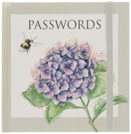 Wrendale Designs 'Hydrangea' Bee - Password Book *zonder tekst: Passwords'