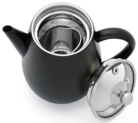 Bredemeijer Duet Eva 0,5 liter -Mat Zwart- inclusief theefilter