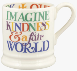 Emma Bridgewater Rainbow Toast Kindness & A Fair World 1/2 Pint Mug