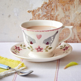 Emma Bridgewater Lovebirds Large Teacup & Saucer