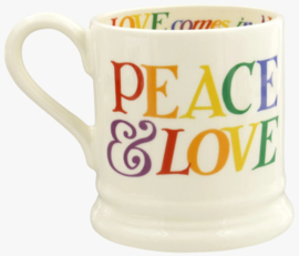 Emma Bridgewater Rainbow Toast Love is Love 1/2 Pint Mug