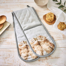 Wrendale Designs 'Birds of a Feather' Owl Double Oven Gloves