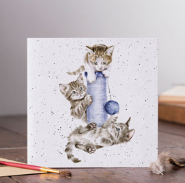 Wrendale Designs 'Three's a Crowd' Cat Card