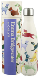 Chilly's Drink Bottle 500 ml Emma Bridgewater Polka Dogs -mat met reliëf-